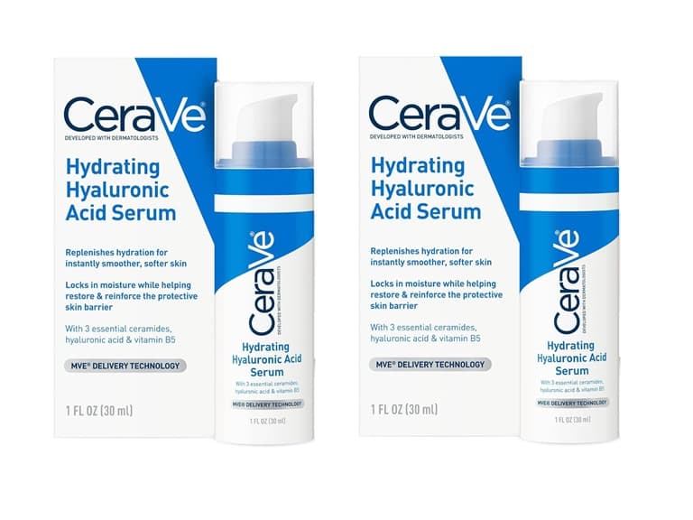 2PK CeraVe Hydrating Hyaluronic Acid Serum, 1 oz - Image 1