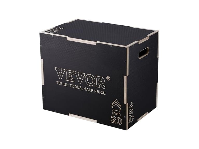 3 in 1 Plyometric Jump Box, 24/20/16 Inch Wooden - Image 1