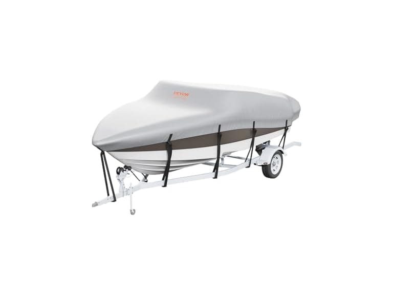 Boat Cover, 17'-19' Trailerable Waterproof Boat - Image 1