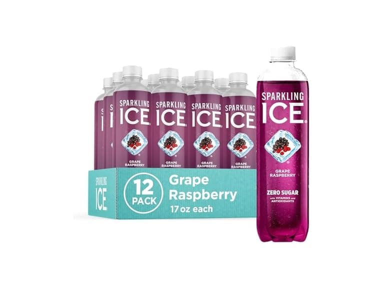 12PK Sparkling Ice, Grape Raspberry Sparkling Water - Image 1