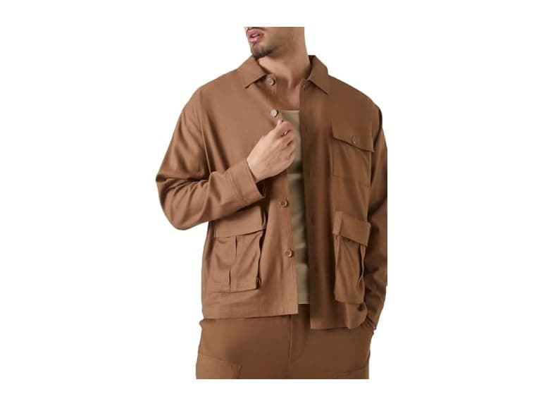 Forever 21 (M) Long-Sleeve Cargo Shacket - Image 1