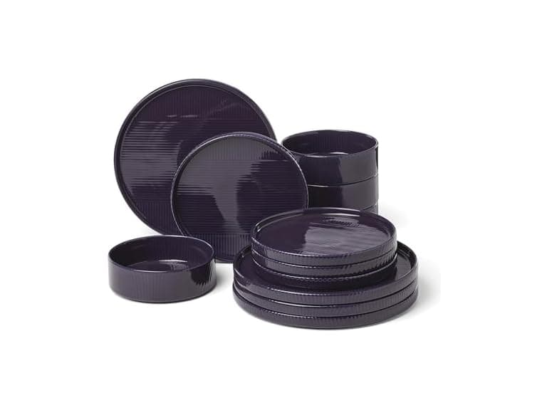 Lenox Modulus 12-Piece Dinnerware Set, Nightshade - Image 1