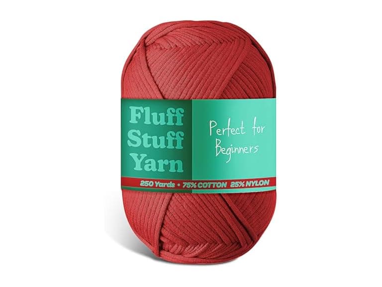 Soft Yarn for Crocheting Crochet Burgundy - Image 1