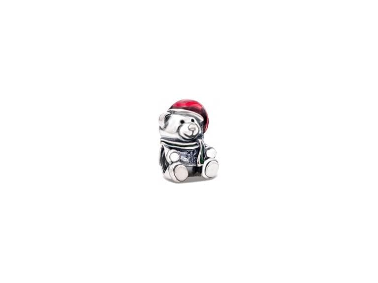 PANDORA 791391enmx Christmas Bear Charm (Open Box) - Image 1