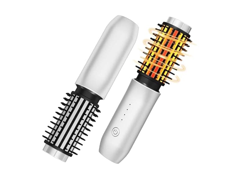 Dongxw Cordless Hot Brush White - Image 1