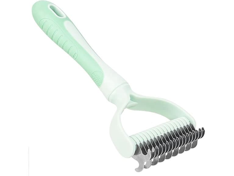 Dematting Comb for Dog and Cat, 2 In 1 Double Grooming Brush - Image 1