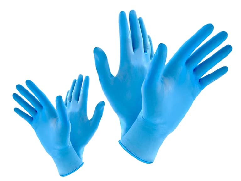 1000ct Blue 4MIL Nitrile Gloves - Image 1