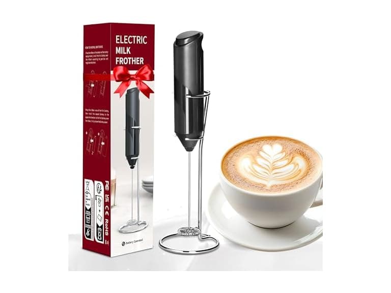 HealSmart Kitchen Milk Frother Handheld Coffee - Image 1