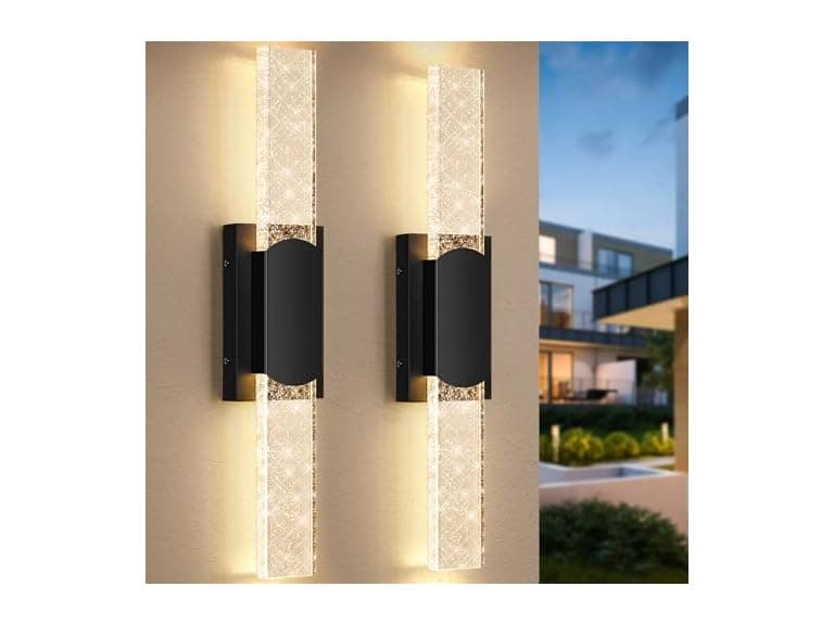 24‘’ BesLowe Large Wall Light Crystal - Image 1