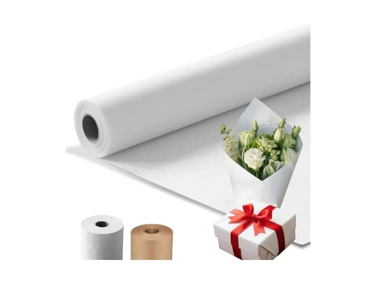 MAXTBEE 36" × 1500"(125') Thickened White Craft Paper Roll - Image 1