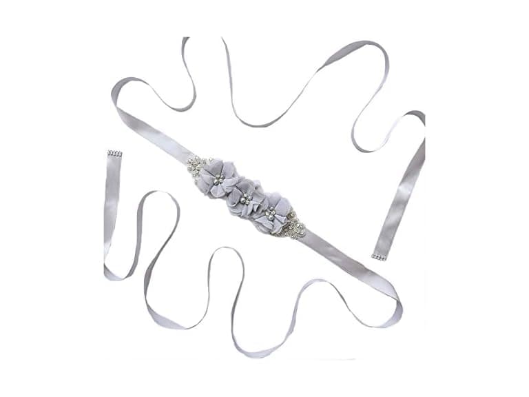 Lauthen.S Women (OS) Bridesmaid Flower Sash Belt - Image 1