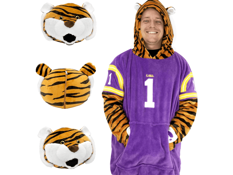 LSU Wearable Blanket Hoodie - Image 1