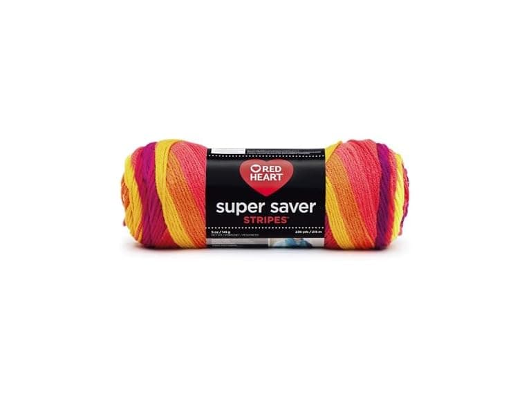 RED Heart Super Saver Yarn-Fruity Stripe - Image 1