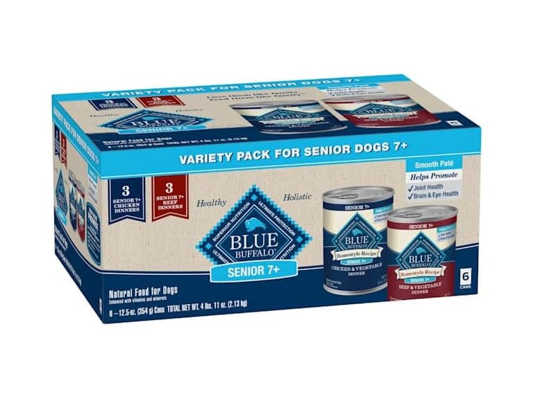 6ct Blue Buffalo Homestyle Beef Dinner Senior Dog Food - Image 1