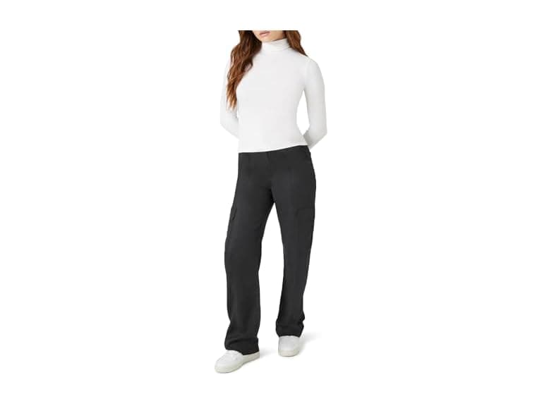 Forever 21 (M) High-Rise Wide-Leg Cargo Pants - Image 1