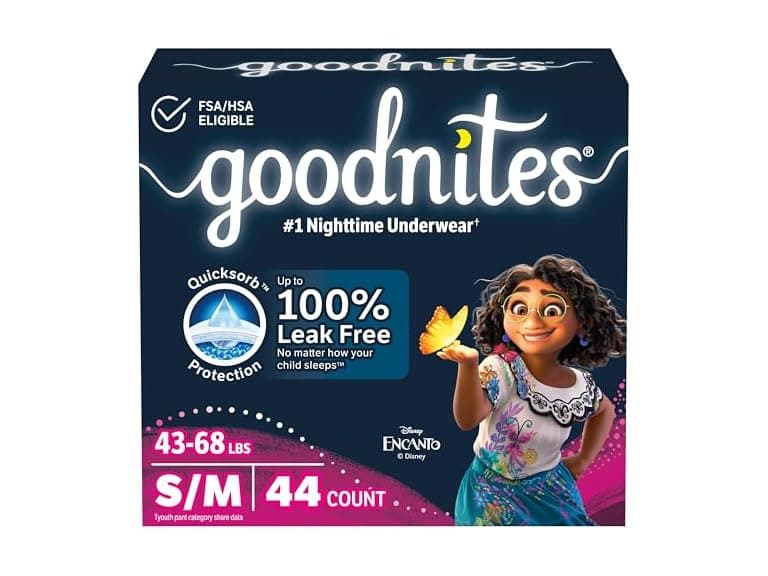 Goodnites Girls S/M Underwear, 44ct - Image 1