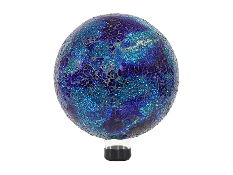 Sunnydaze 10" Deep Ocean Swirl Gazing Globe - Image 1