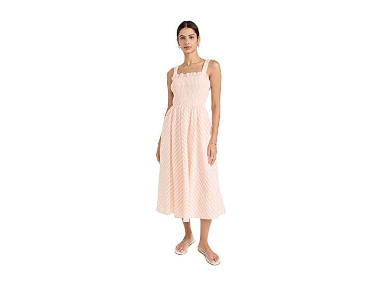 English Factory Women (XS) Smocked Midi Dress - Image 1