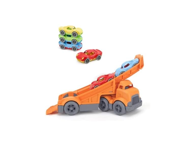 Green Toys Racing Truck & Stack & Link Racer Bundle - Image 1