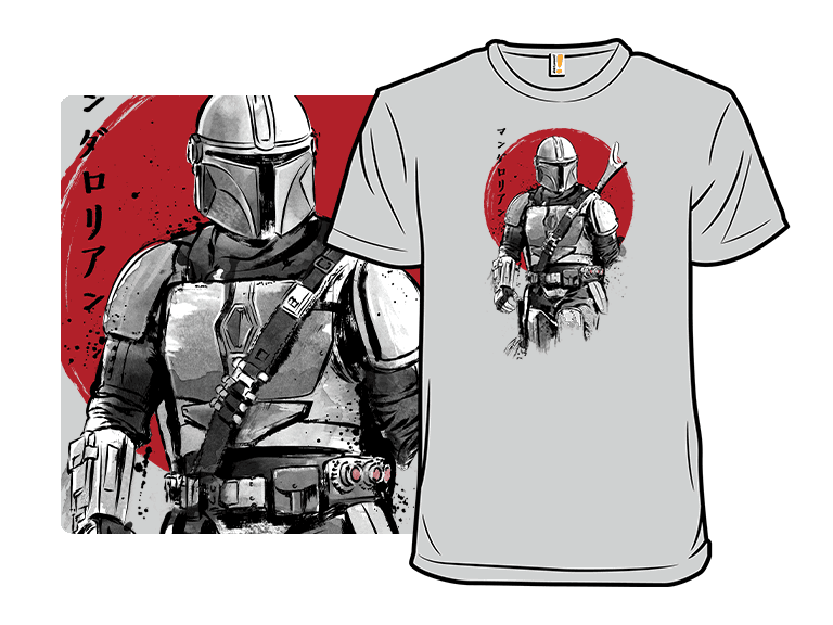 Mando Bounty Hunter Sumi-e - Image 1