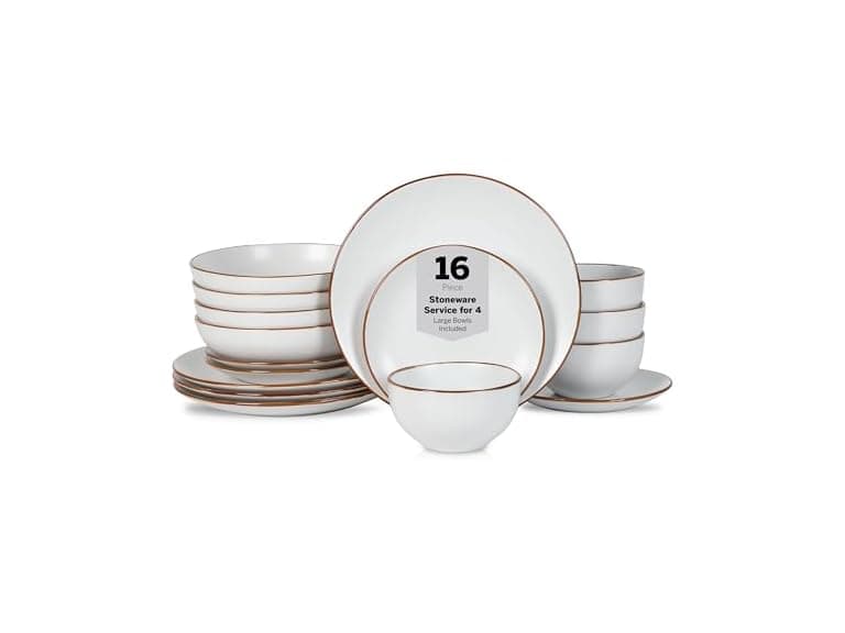 Stone Lain Stoneware 16 Piece Dinnerware Sets (Open Box) - Image 1