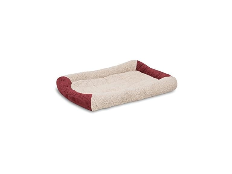 Aspen Pet Self Warming Kennel Mat, Cream & Red - Image 1