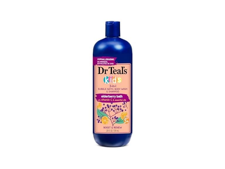 Dr Teals Kids 3in1 Elderberry Bath Shampoo 20oz - Image 1