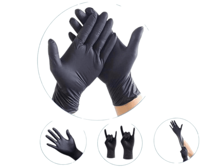 Multi-Pack Black 4MIL Nitrile Gloves - Image 1
