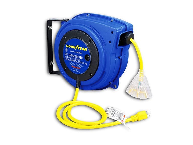 Goodyear Heavy Duty Cord Reel 14AWG 40' w/Trip Tap - Image 1