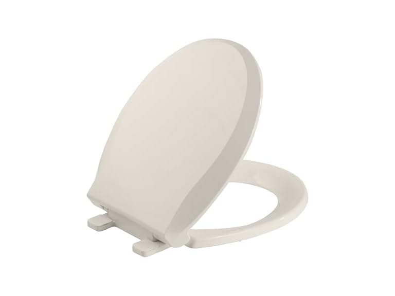 GarveeLife Toilet Seat, Safe PP Material, Quiet-Close, Round - Image 1