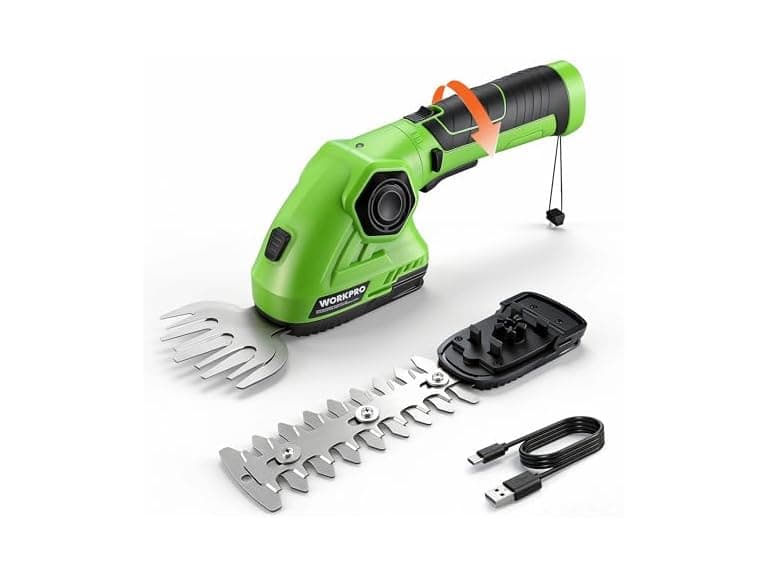 WORKPRO 7.2V Hedge Trimmer 2 in 1 Green - Image 1