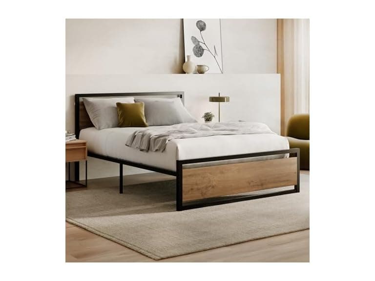 Nectar 14in Metal Platform Full Bed - Image 1