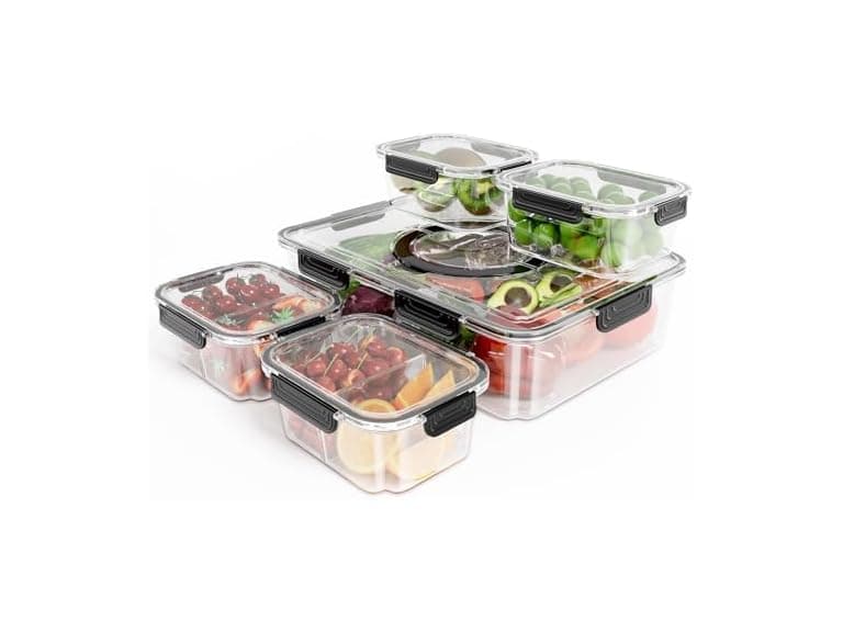 LOTKEY 5 Pack Fruit Storage Containers for Fridge - Image 1