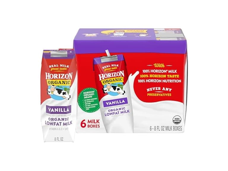 6PK Horizon Organic Shelf Stable 1% Lowfat Milk - Image 1