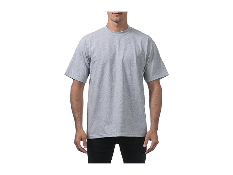 Pro Club Men (3XL) Heavyweight Cotton Crew T-Shirt - Image 1