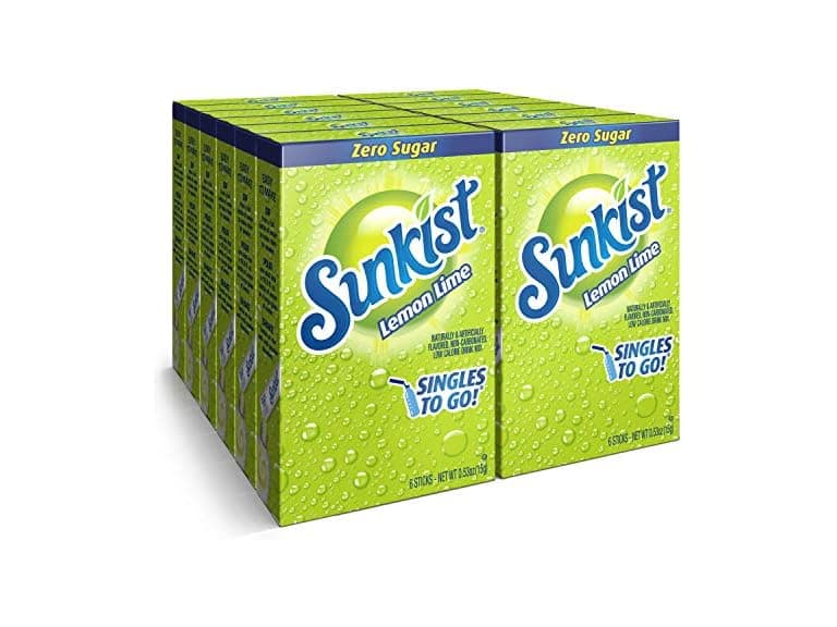 Sunkist Soda Lemon Lime Singles To Go Drink Mix - Image 1