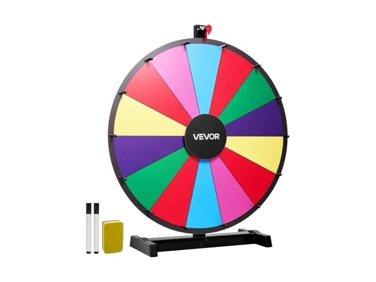 VEVOR 24 inch Spinning Prize Wheel - Image 1