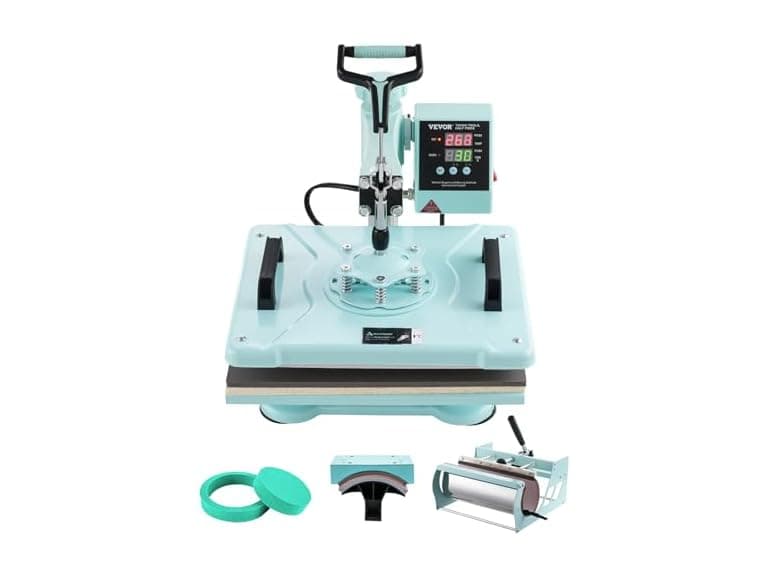Heat Press Machine, 12 x 15 inch, 5 in Green - Image 1