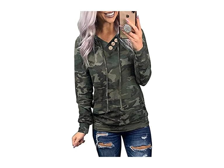 Dokotoo Women (M) Casual Hoodies Long Sweatshirt - Image 1