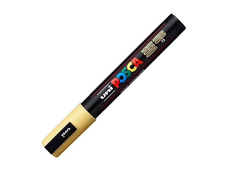 POSCA? PC-5M Paint Marker, Medium Reversible Tip, Yellow - Image 1