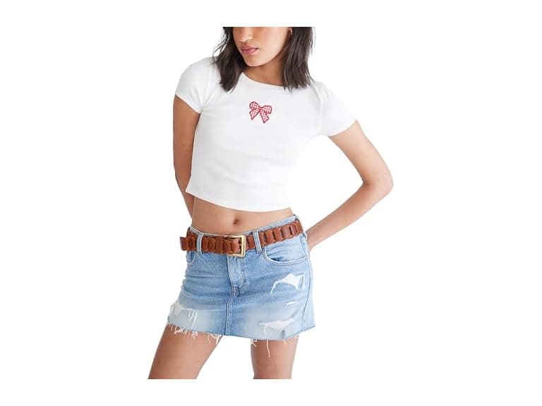 Aeropostale Women Western Journey Baby Tee - Image 1