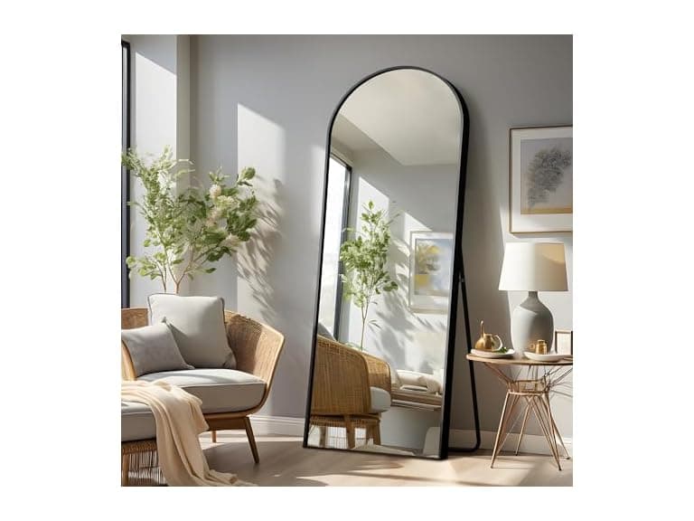 NicBex Arched Full Length Mirror, 64"x24" - Image 1