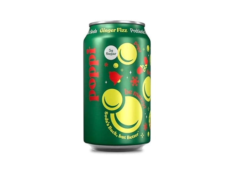 1CT poppi Ginger Fizz Prebiotic Soda, 12 Fl Oz - Image 1