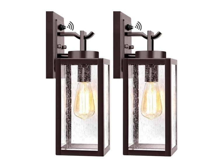 VerRon 2-Pack Wall Lantern Oil Bronze - Image 1