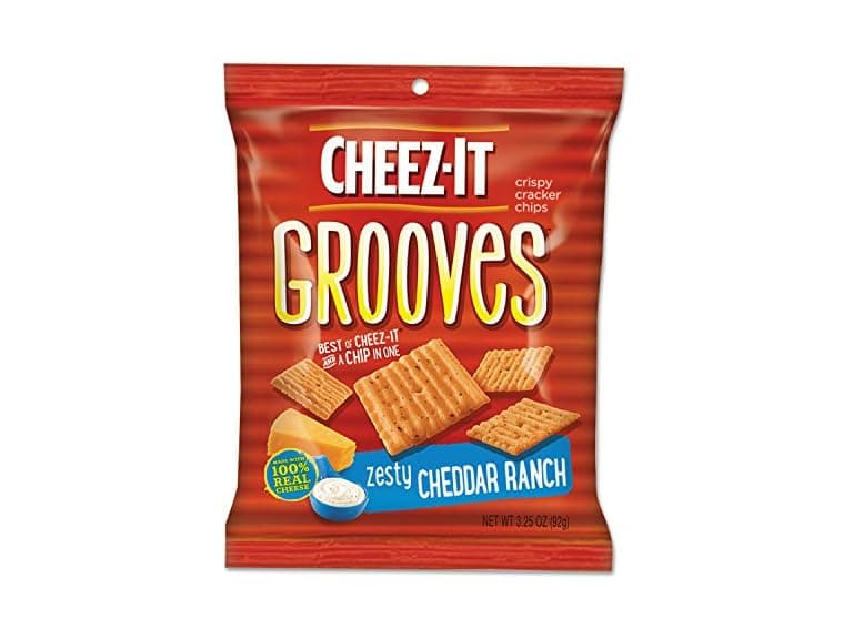 Cheez-it Grooves Crackers, Zesty Ranch, 3.25 oz. Bag - Image 1