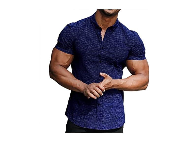 Aulemen Men Athletic Dress Shirts Casual Shirts - Image 1