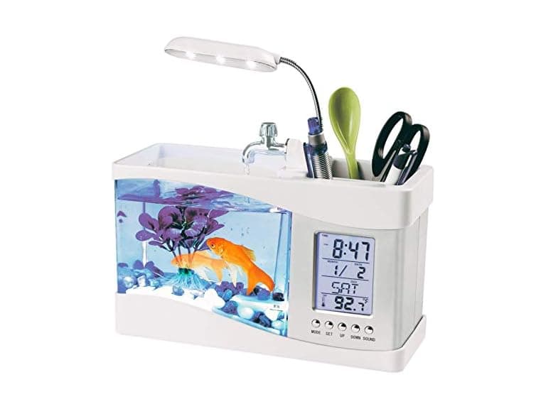 Mini Fish , Multifunctional USB Rechargeable Aquarium - Image 1