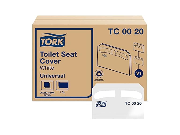 Tork Toilet Seat Cover White V1, Universal, TC0020 - Image 1