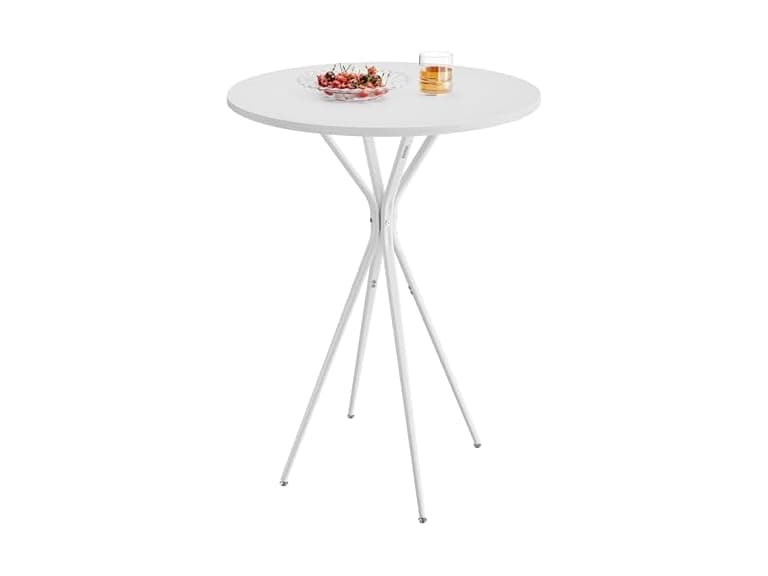 VASAGLE Bar Table, Round Cocktail High Top Pub Bistro Table - Image 1