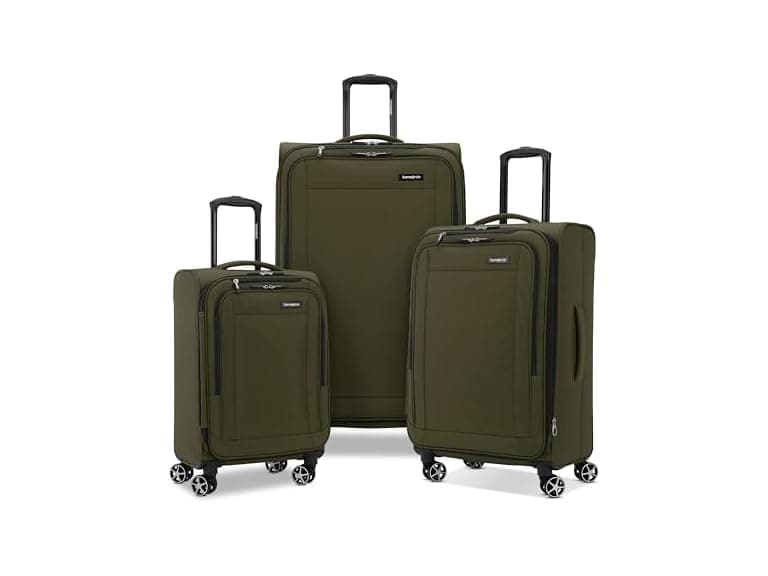 Samsonite Saire LTE Softside Luggage Olive Green | 3PC - Image 1